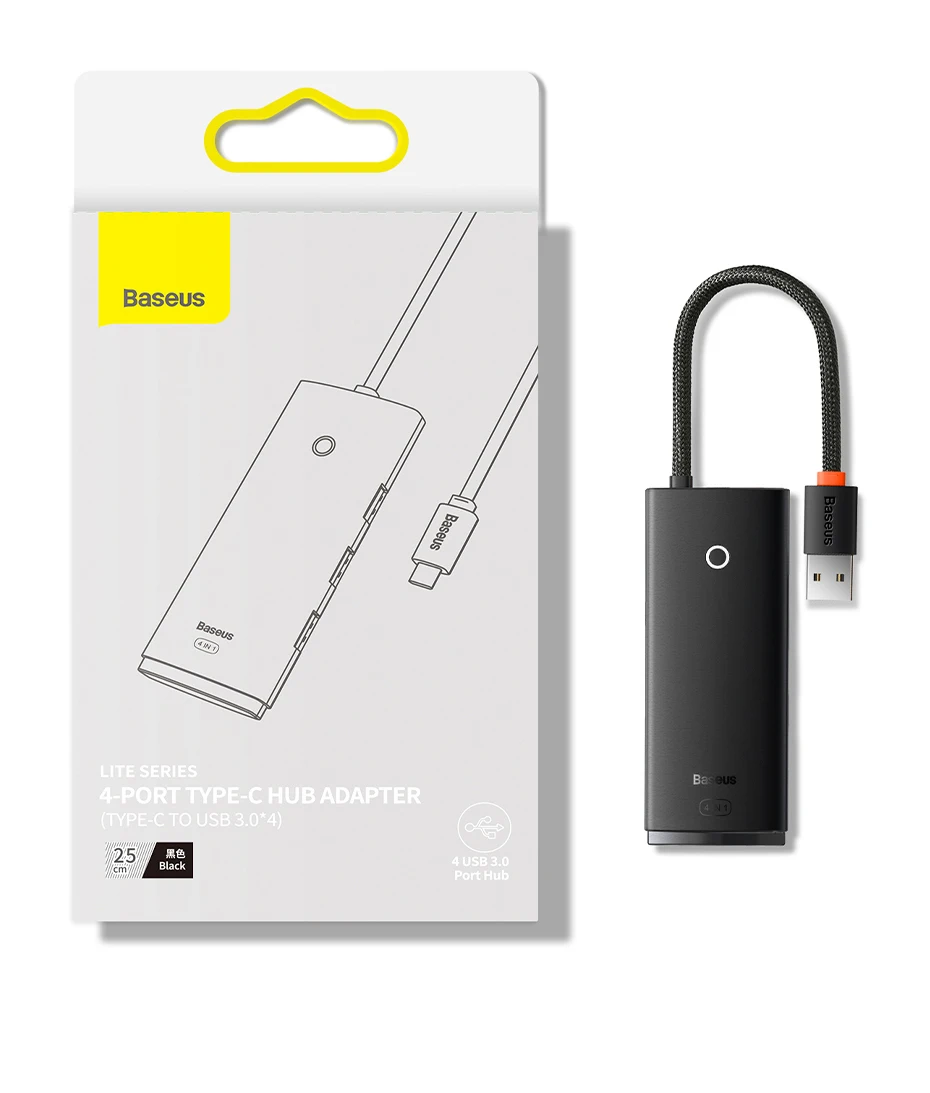 Baseus USB HUB Adapter 4 in 1 USB Type C to USB 3.0 HUB Splitter Adapter for MacBook Pro Air Huawei Mate 30 Docking Station HUB Baseus USB HUB Adapter 4 in 1 USB Type C to USB 3.0 HUB Splitter Adapter for MacBook Pro Air Huawei Mate 30 Docking Station HUB