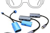 AR Glasses Hub Seamless Multi-Device Type-C HDMI-compatible Charging Adapter for Xreal Beam Viture Rokid Station Rayneo XR USB-C