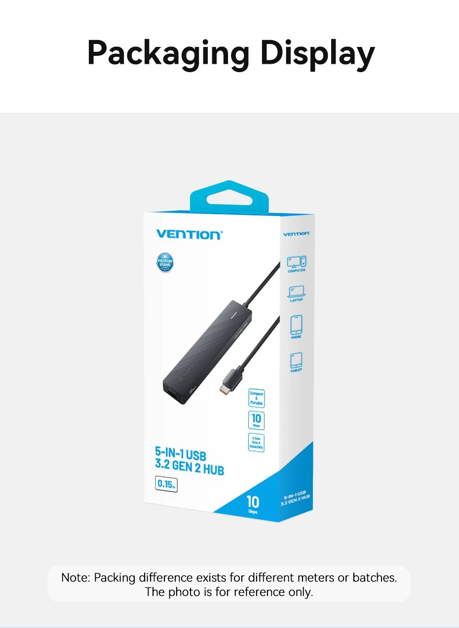 Vention New USB 3.2 Gen2 HUB 5 Ports Splitter 10Gbps USB A Type C HUB Multiport Adapter Laptop Expansion Desktop PC Accessories Vention New USB 3.2 Gen2 HUB 5 Ports Splitter 10Gbps USB A Type C HUB Multiport Adapter Laptop Expansion Desktop PC Accessories