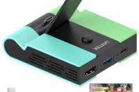Unitek Game Docking Station with 45W Type-C PD Charging 4K HDMI USB 3.0 for Nintendo Switch OLED Lite Gaming Dock HUB for TV