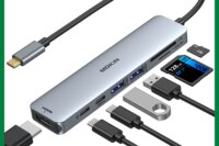 MOKiN USB C Hub USB-C to 7 Ports USB-C Adapter with 4K/60hz HDMI 5Gbps USB3.0 SD/TF Card Reader 100W PD3.0 for MacBook PC Laptop