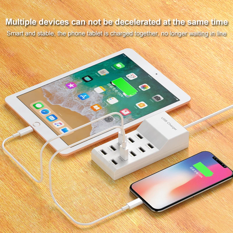 High Speed 10 Ports 5V USB Hub AC Charger Strip Adapter Portable USB Power Adapter for Home Office Travel Wall Charger EU Plug High Speed 10 Ports 5V USB Hub AC Charger Strip Adapter Portable USB Power Adapter for Home Office Travel Wall Charger EU Plug