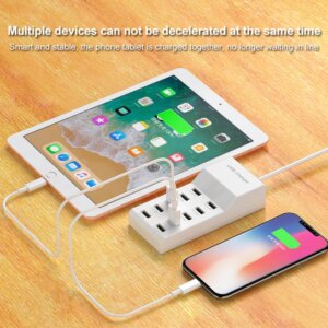 High Speed 10 Ports 5V USB Hub AC Charger Strip Adapter Portable USB Power Adapter for Home Office Travel Wall Charger EU Plug - Image 2
