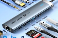Vention USB C HUB 4K 60Hz Type C to HDMI RJ45 Ethernet PD 100W SD TF for MacBook PC iPad Sumsang PC Tablet Phone USB 3.0 Hub