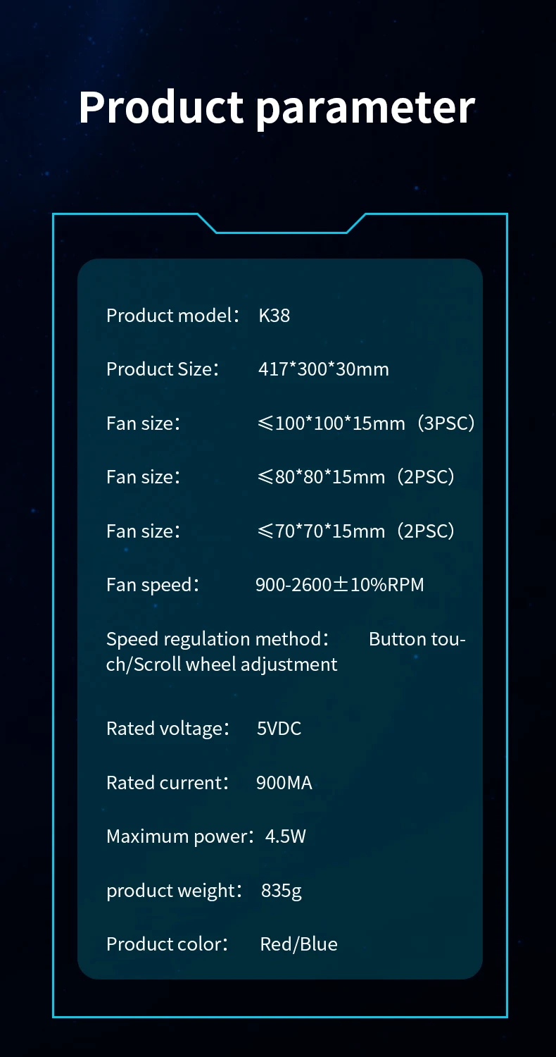 COOLCOLD 17inch Gaming Laptop Cooler Six Fan Led Screen Two USB Port 2600RPM Laptop Cooling Pad Notebook Stand For Laptop COOLCOLD 17inch Gaming Laptop Cooler Six Fan Led Screen Two USB Port 2600RPM Laptop Cooling Pad Notebook Stand For Laptop
