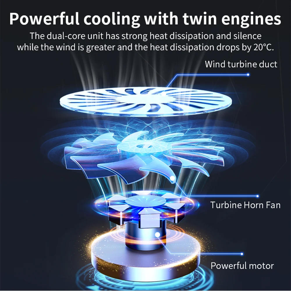 Gaming Laptop Cooler For Macbook Air Pro Dell 12-16 Inch Notebook Laptop Cooling Pad Wind 2 Fans Heat Sink Laptop Stand Radiator Gaming Laptop Cooler For Macbook Air Pro Dell 12-16 Inch Notebook Laptop Cooling Pad Wind 2 Fans Heat Sink Laptop Stand Radiator