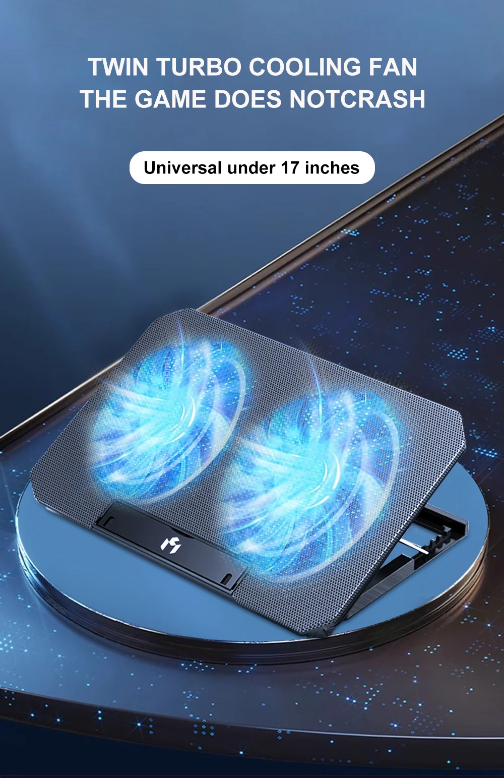 Gaming Laptop Cooler For Macbook Air Pro Dell 12-16 Inch Notebook Laptop Cooling Pad Wind 2 Fans Heat Sink Laptop Stand Radiator Gaming Laptop Cooler For Macbook Air Pro Dell 12-16 Inch Notebook Laptop Cooling Pad Wind 2 Fans Heat Sink Laptop Stand Radiator