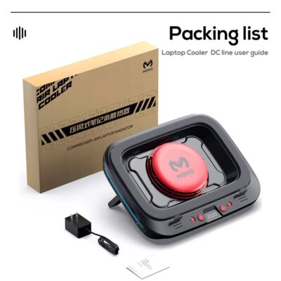 MEMO FL08 Strong Wind Cooling Stand Base Bracket Pad Powerful Fan Pressure Game Laptop Radiator Cooler - Image 2