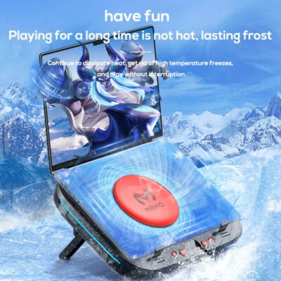 MEMO FL08 Strong Wind Cooling Stand Base Bracket Pad Powerful Fan Pressure Game Laptop Radiator Cooler - Image 5