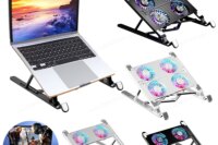 Adjustable Notebook Computer Stand Aluminium Alloy or ABS Folding Laptop Cooler Bracket Portable Desktop Cooling Tablet Stand