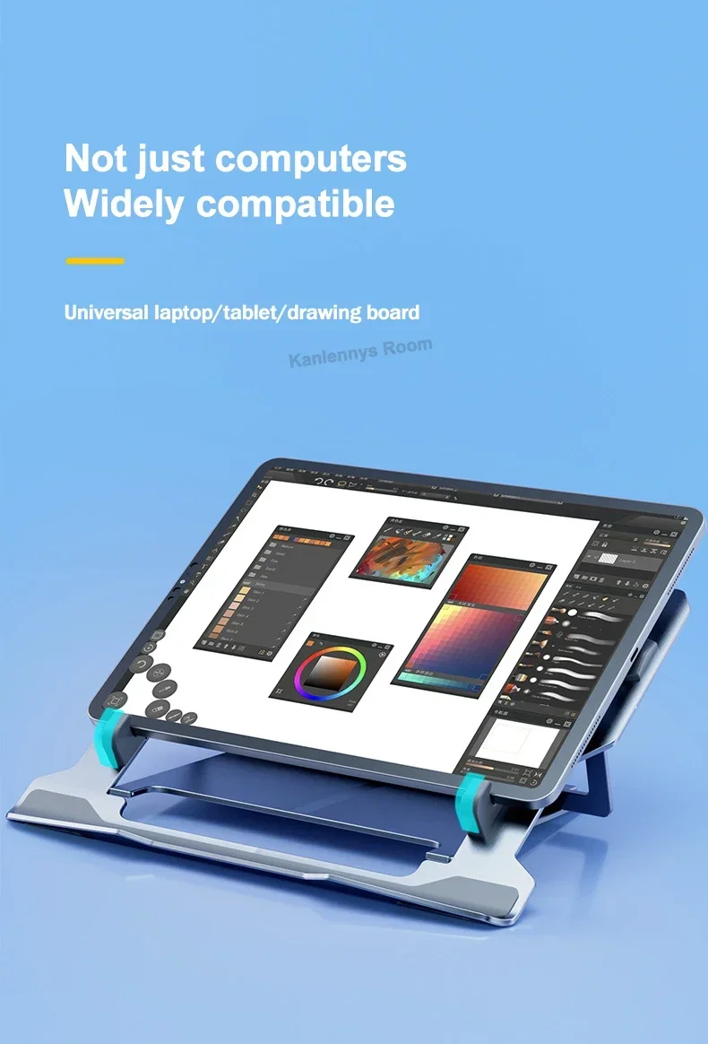 LZ-D20 Notebook Cooling Pad Aluminum Alloy Bracket Semiconductor Refrigeration Mutil Angle Adjustable Laptop/Tablet Cooler Stand