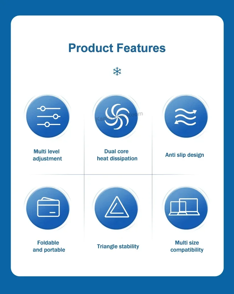 LZ-D20 Notebook Cooling Pad Aluminum Alloy Bracket Semiconductor Refrigeration Mutil Angle Adjustable Laptop/Tablet Cooler Stand