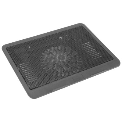 Laptop Fan Cooling Pad with Big Fans, Portable Laptop Cooling Fan with 2 in 1 USB Port, Blue LED Light, Adjustable Stand - Image 3