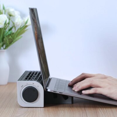 llano Laptop Radiator Laptop Cooler Laptop Stand Adjustable Size Wind Speed With RGB Light - Image 2