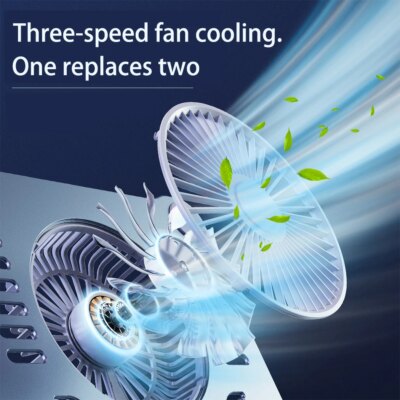 Laptop Stand with Computer Cooling Fan for Apple MacBook 11-16 Inch Dell Lenovo Aluminum alloy Bracket for All Gaming laptop - Image 6