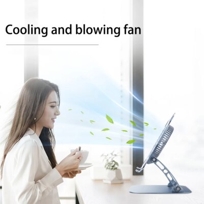 Laptop Stand with Computer Cooling Fan for Apple MacBook 11-16 Inch Dell Lenovo Aluminum alloy Bracket for All Gaming laptop - Image 5
