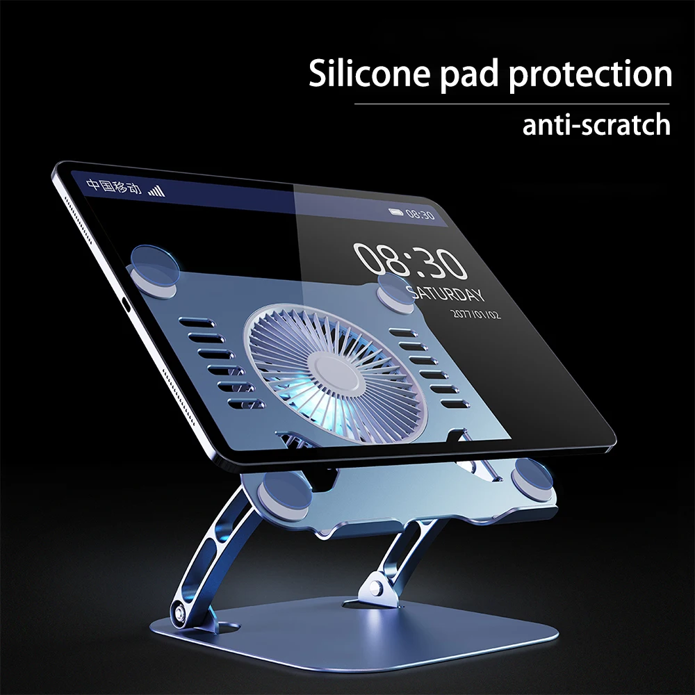 Laptop Stand with Computer Cooling Fan for Apple MacBook 11-16 Inch Dell Lenovo Aluminum alloy Bracket for All Gaming laptop