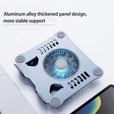 Laptop Stand with Computer Cooling Fan for Apple MacBook 11-16 Inch Dell Lenovo Aluminum alloy Bracket for All Gaming laptop - Image 4