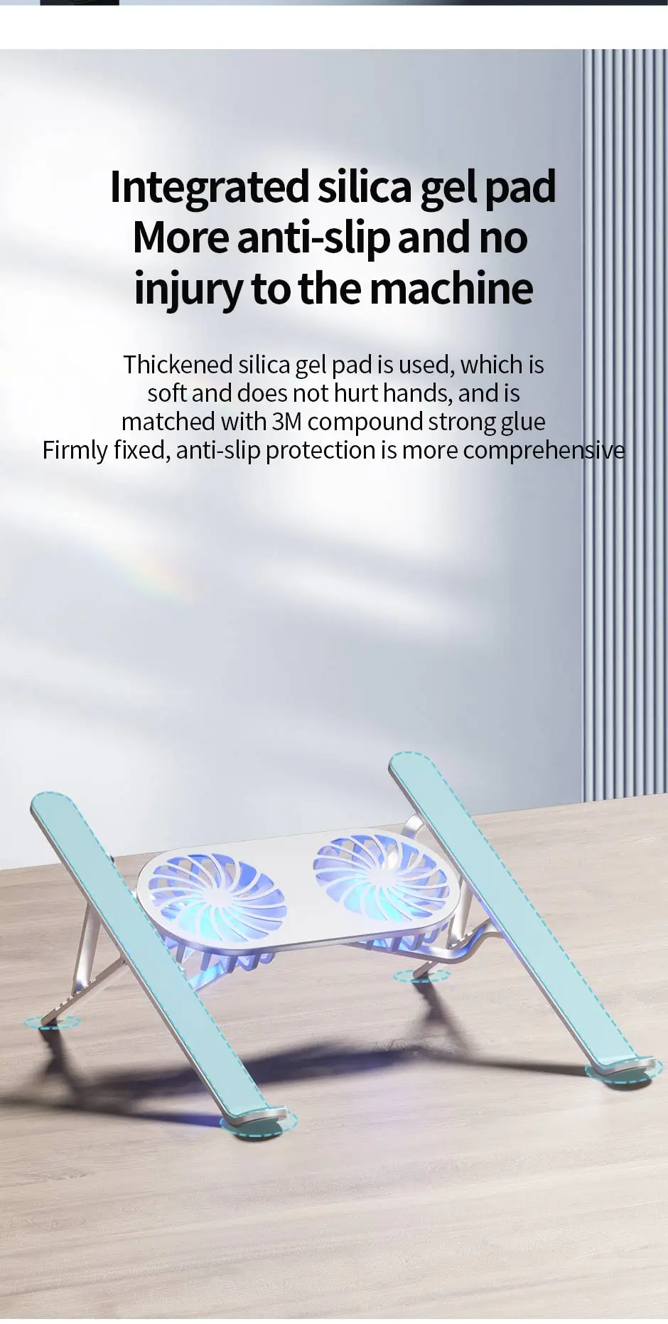 Laptop Cooler Base Stand Dual Fan Foldable Laptop Cooling Pad Portable Adjustable Notebook Stand for Macbook Tablet Cooler Laptop Cooler Base Stand Dual Fan Foldable Laptop Cooling Pad Portable Adjustable Notebook Stand for Macbook Tablet Cooler