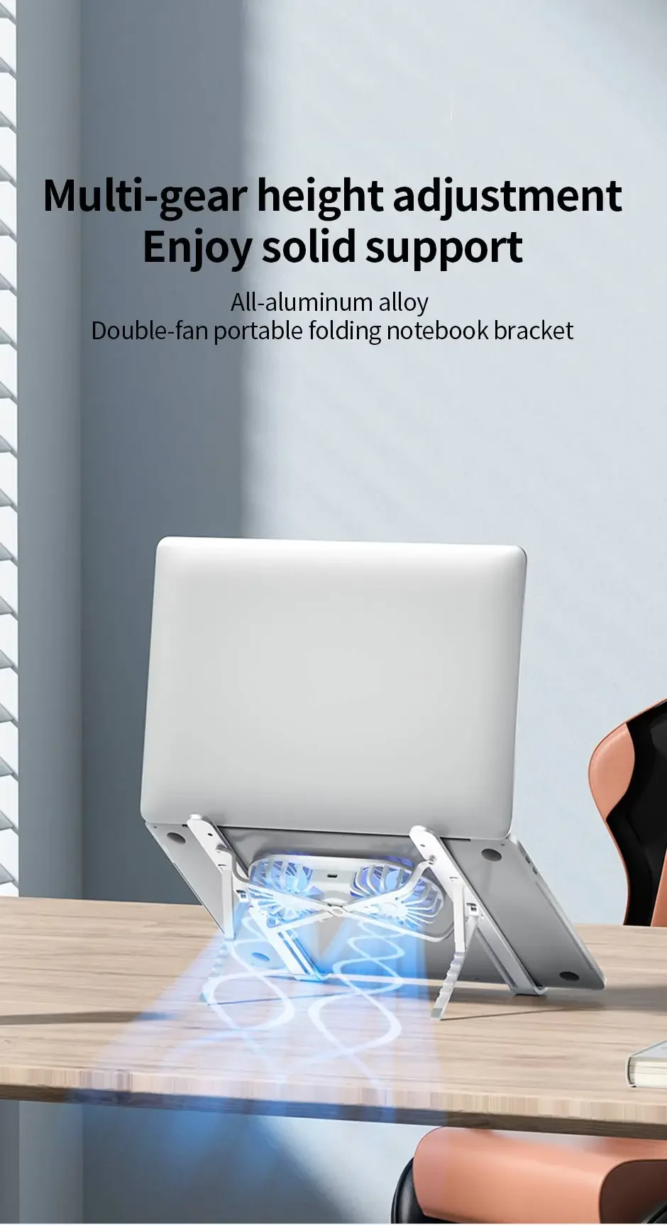 Laptop Cooler Base Stand Dual Fan Foldable Laptop Cooling Pad Portable Adjustable Notebook Stand for Macbook Tablet Cooler Laptop Cooler Base Stand Dual Fan Foldable Laptop Cooling Pad Portable Adjustable Notebook Stand for Macbook Tablet Cooler