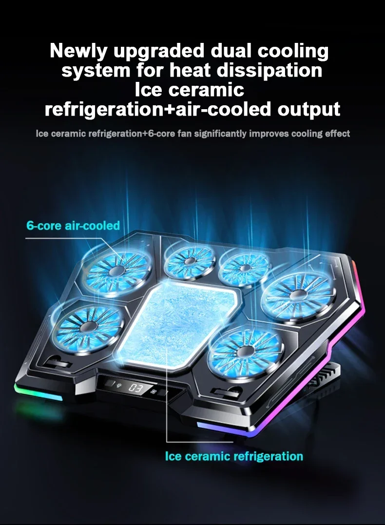 D13 NEW Semiconductor Refrigeration Cooling Bracket Laptop Cooler Six Core 8 Angle Adjustable Notebook Tablet Universal Radiator D13 NEW Semiconductor Refrigeration Cooling Bracket Laptop Cooler Six Core 8 Angle Adjustable Notebook Tablet Universal Radiator