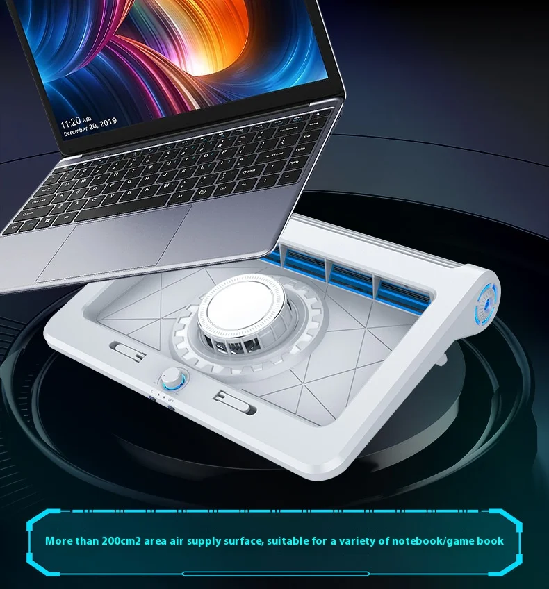 NEW Laptop Cooler Semiconductor & Air-Cooled Double Rapid Cooling Laptop Cooling Pad Notebook Laptop Stand for 12-17.3 Inch