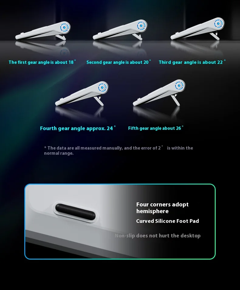 NEW Laptop Cooler Semiconductor & Air-Cooled Double Rapid Cooling Laptop Cooling Pad Notebook Laptop Stand for 12-17.3 Inch