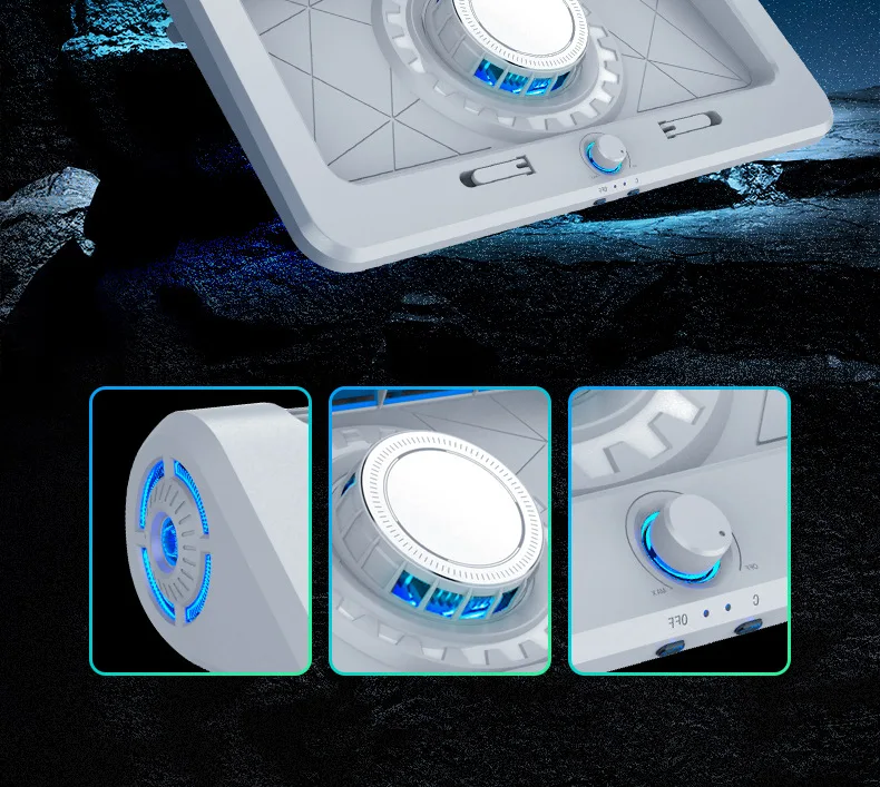 NEW Laptop Cooler Semiconductor & Air-Cooled Double Rapid Cooling Laptop Cooling Pad Notebook Laptop Stand for 12-17.3 Inch