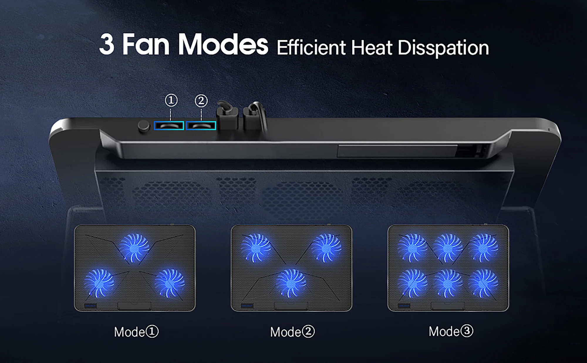Coolcold 15.6-17.3inch Laptop Cooling Pad with 6 Quiet Fans,7 Height Wind Speed Adjustable,Laptop Cooer With Mobile Phone holder Coolcold 15.6-17.3inch Laptop Cooling Pad with 6 Quiet Fans,7 Height Wind Speed Adjustable,Laptop Cooer With Mobile Phone holder