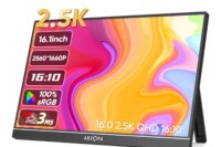ARZOPA 16inch 2K Portable Monitor 16:10 IPS Screen with type-c mini hdmi Second Display for MAC/Laptop/PC/Xbox/PS4/5/Switch,Z1RC