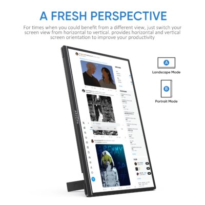 ARZOPA 16inch 2K Portable Monitor 16:10 IPS Screen with type-c mini hdmi Second Display for MAC/Laptop/PC/Xbox/PS4/5/Switch,Z1RC - Image 5