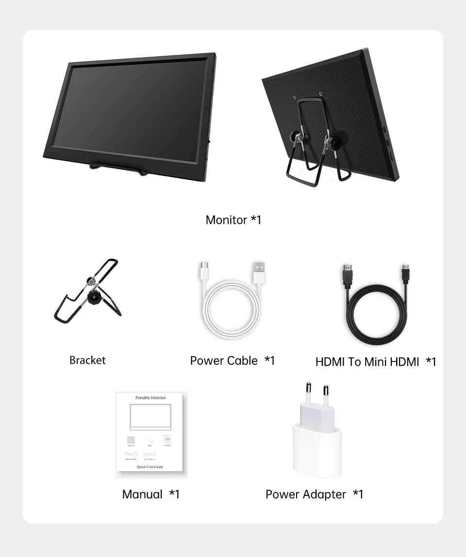 11.6 Inch Portable Monitor HDMI-Compatible Laptop second screen Gaming Extended Display For Switch/PS4/Xbox/Raspberry Pi 11.6 Inch Portable Monitor HDMI-Compatible Laptop second screen Gaming Extended Display For Switch/PS4/Xbox/Raspberry Pi