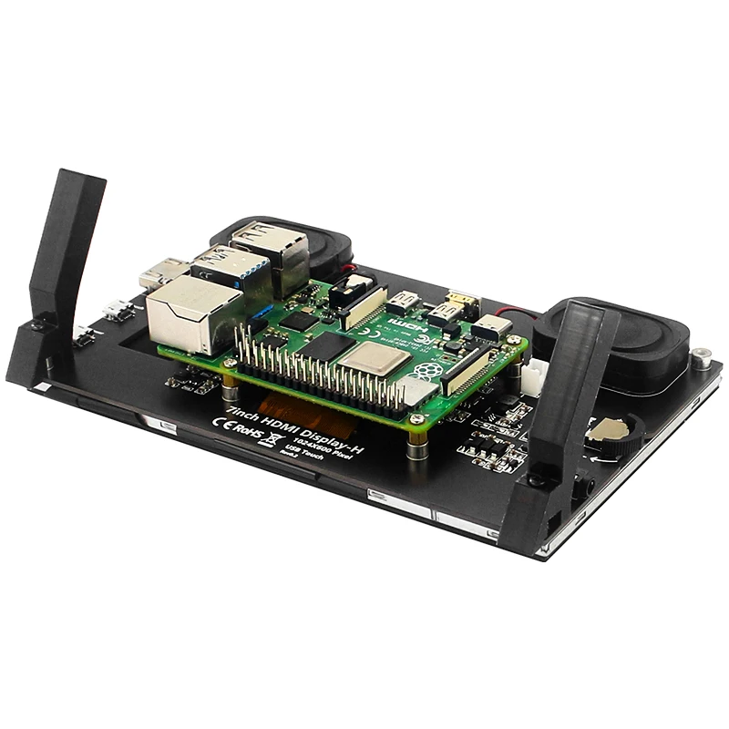 7 Inch Portable Display IPS LCD Capacitive Touch Screen 1024x600 Monitor Optional Speakers for Raspberry Pi 5 4B 3B+ Laptop PC 7 Inch Portable Display IPS LCD Capacitive Touch Screen 1024x600 Monitor Optional Speakers for Raspberry Pi 5 4B 3B+ Laptop PC