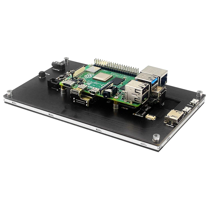 7 Inch Portable Display IPS LCD Capacitive Touch Screen 1024x600 Monitor Optional Speakers for Raspberry Pi 5 4B 3B+ Laptop PC 7 Inch Portable Display IPS LCD Capacitive Touch Screen 1024x600 Monitor Optional Speakers for Raspberry Pi 5 4B 3B+ Laptop PC