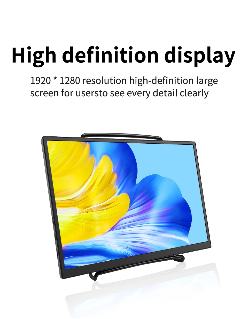 420Cd/m ² 10.5 inch Portable Monitor IPS FHD 1280P 100%SRGB Game Screen Laptop Mac Xbox PS4/5 Switch Display 420Cd/m ² 10.5 inch Portable Monitor IPS FHD 1280P 100%SRGB Game Screen Laptop Mac Xbox PS4/5 Switch Display