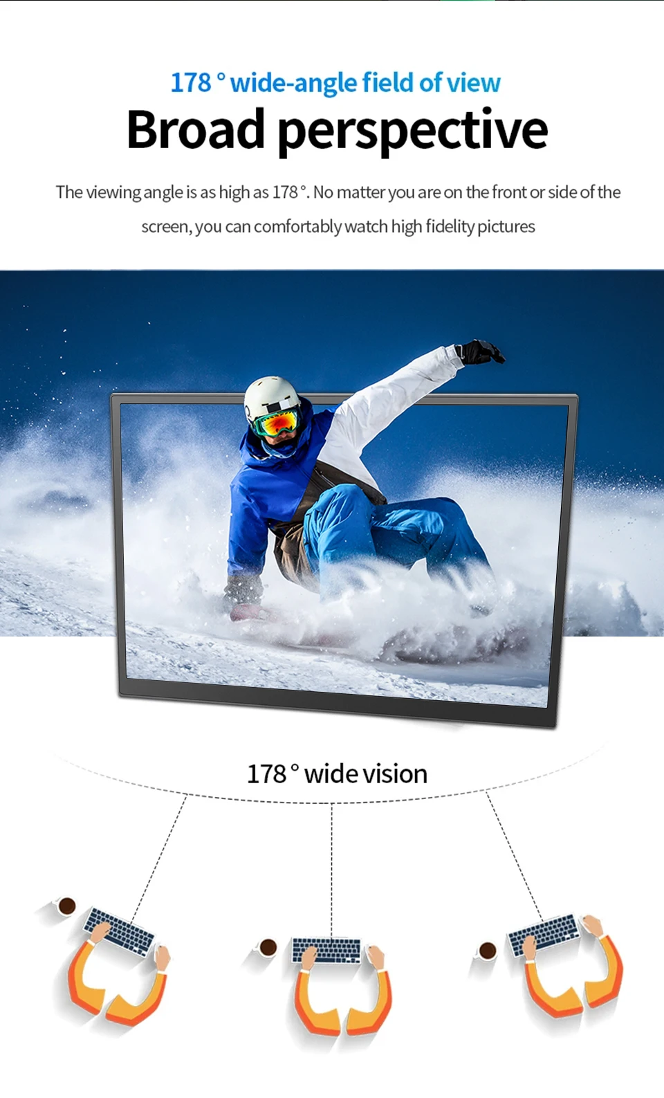 420Cd/m ² 10.5 inch Portable Monitor IPS FHD 1280P 100%SRGB Game Screen Laptop Mac Xbox PS4/5 Switch Display 420Cd/m ² 10.5 inch Portable Monitor IPS FHD 1280P 100%SRGB Game Screen Laptop Mac Xbox PS4/5 Switch Display