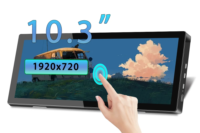 10.3 inch TouchScreen Monitor 1920x720 IPS Display LCD Bar Computer Temp Display Extender Monitor