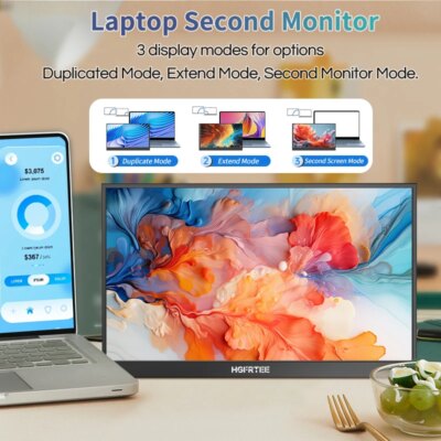 17.3 Inch Mobile Portable Monitor External Screen Game PC Display HDMI-Compatible For Switch Laptop xbox - Image 4