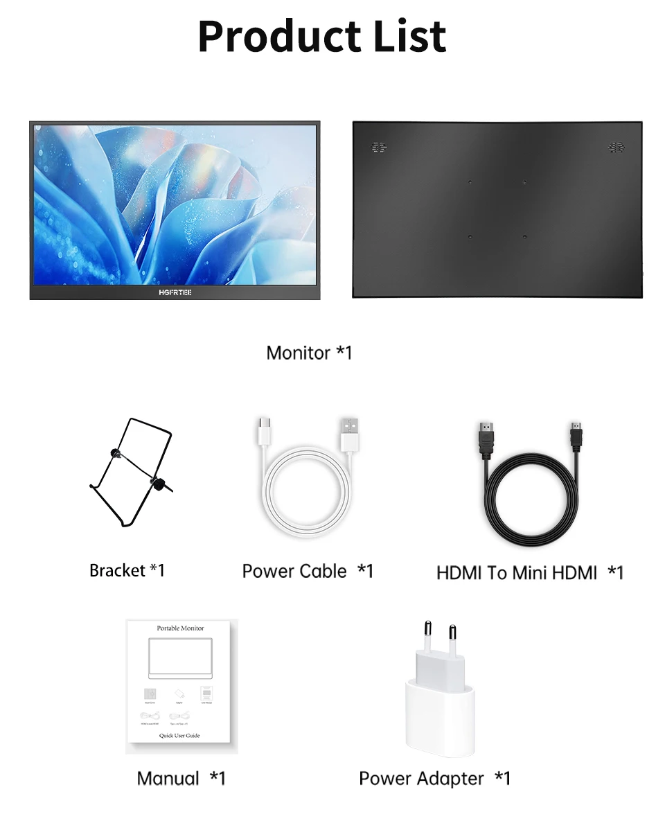 17.3 Inch Mobile Portable Monitor External Screen Game PC Display HDMI-Compatible For Switch Laptop xbox 17.3 Inch Mobile Portable Monitor External Screen Game PC Display HDMI-Compatible For Switch Laptop xbox
