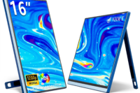 VEOUT 16-inch 60HZ Gaming Portable Monitor for Laptop, 16:10 IPS 1200P Display LCD FHD External Second Computer Screen for Phone