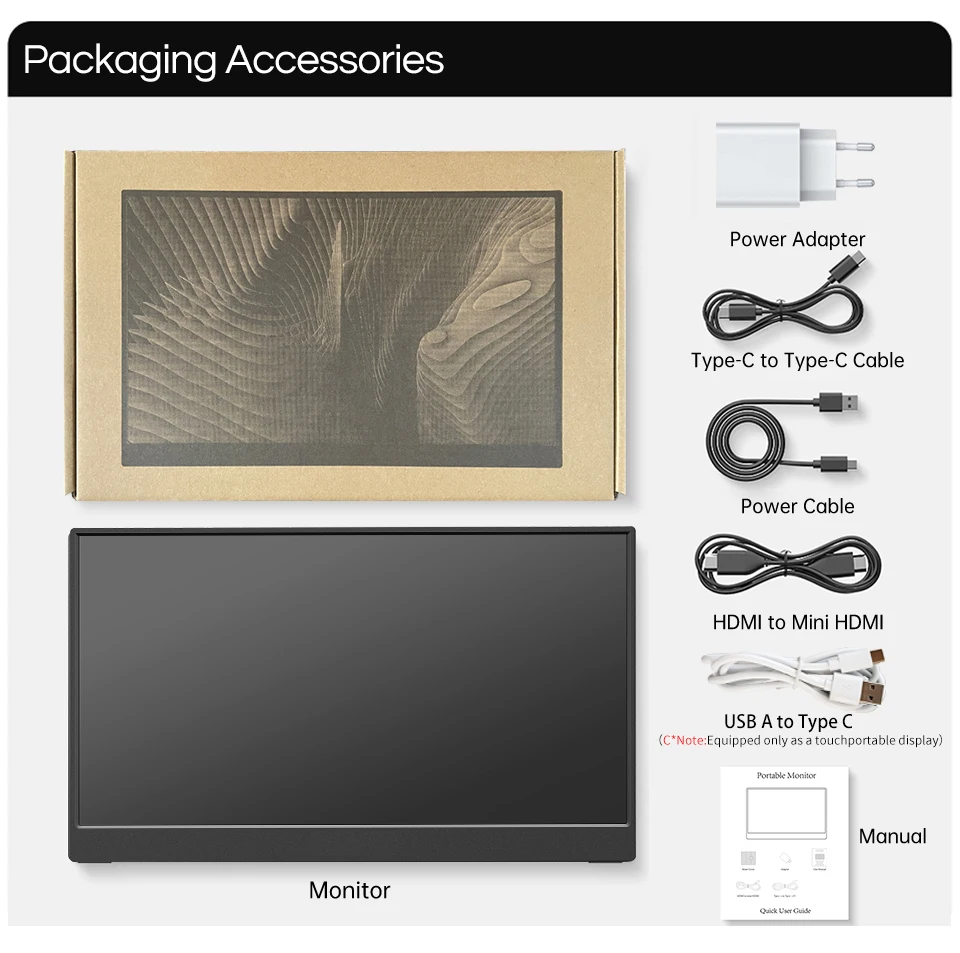 14.1 Inch Touch Screen Portable Monitor 100%sRGB 400cd/m2 Gaming Computer Expand Display For XBox PS4/ 5 Switch Loptop 14.1 Inch Touch Screen Portable Monitor 100%sRGB 400cd/m2 Gaming Computer Expand Display For XBox PS4/ 5 Switch Loptop