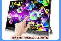 14.1 Inch Touch Screen Portable Monitor 100%sRGB 400cd/m2 Gaming Computer Expand Display For XBox PS4/ 5 Switch Loptop