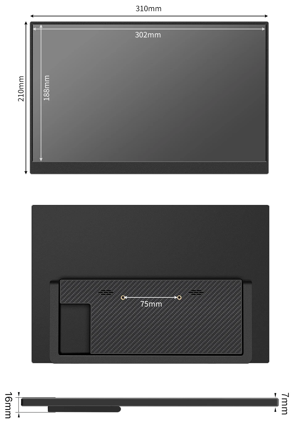 14.1 Inch Touch Screen Portable Monitor 100%sRGB 400cd/m2 Gaming Computer Expand Display For XBox PS4/ 5 Switch Loptop 14.1 Inch Touch Screen Portable Monitor 100%sRGB 400cd/m2 Gaming Computer Expand Display For XBox PS4/ 5 Switch Loptop