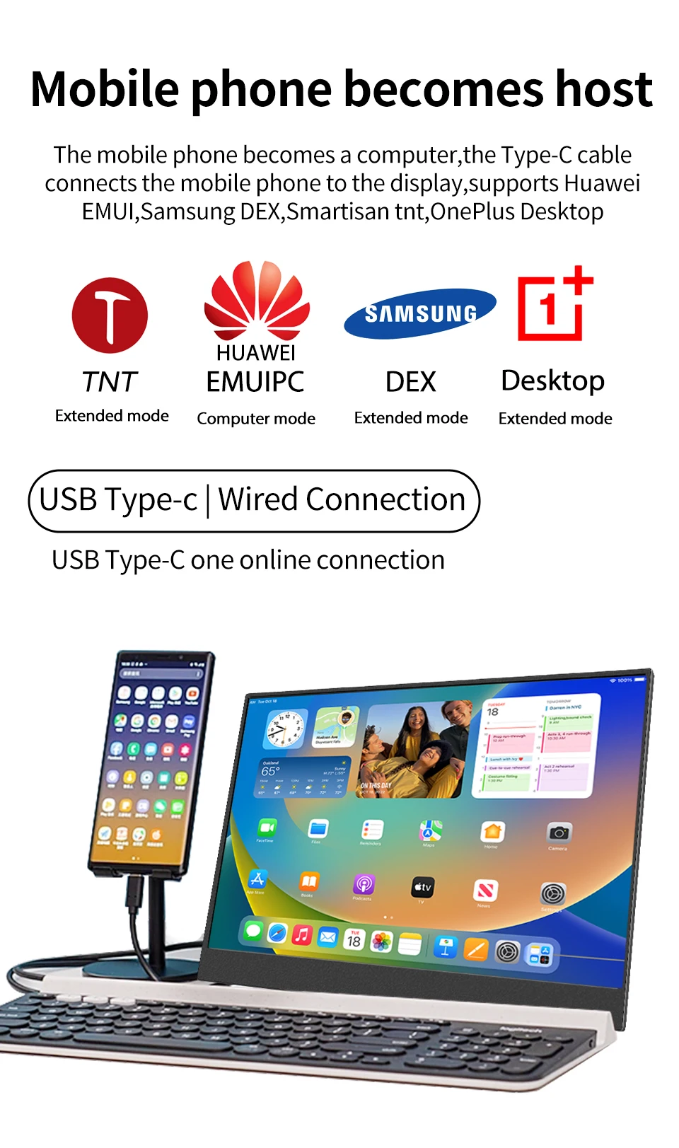 14.1 Inch Touch Screen Portable Monitor 100%sRGB 400cd/m2 Gaming Computer Expand Display For XBox PS4/ 5 Switch Loptop 14.1 Inch Touch Screen Portable Monitor 100%sRGB 400cd/m2 Gaming Computer Expand Display For XBox PS4/ 5 Switch Loptop