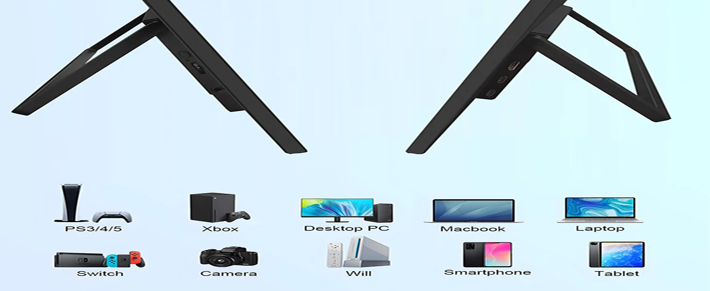 Bimawen 15.6inch Portable Monitor 1080P FHD IPS with Stand 180° Adjustable Travel Monitor for Laptop Mac PC Xbox PS4/5 Switch Bimawen 15.6inch Portable Monitor 1080P FHD IPS with Stand 180° Adjustable Travel Monitor for Laptop Mac PC Xbox PS4/5 Switch