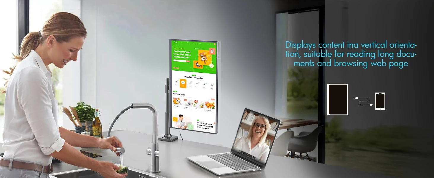 Bimawen 15.6inch Portable Monitor 1080P FHD IPS with Stand 180° Adjustable Travel Monitor for Laptop Mac PC Xbox PS4/5 Switch Bimawen 15.6inch Portable Monitor 1080P FHD IPS with Stand 180° Adjustable Travel Monitor for Laptop Mac PC Xbox PS4/5 Switch