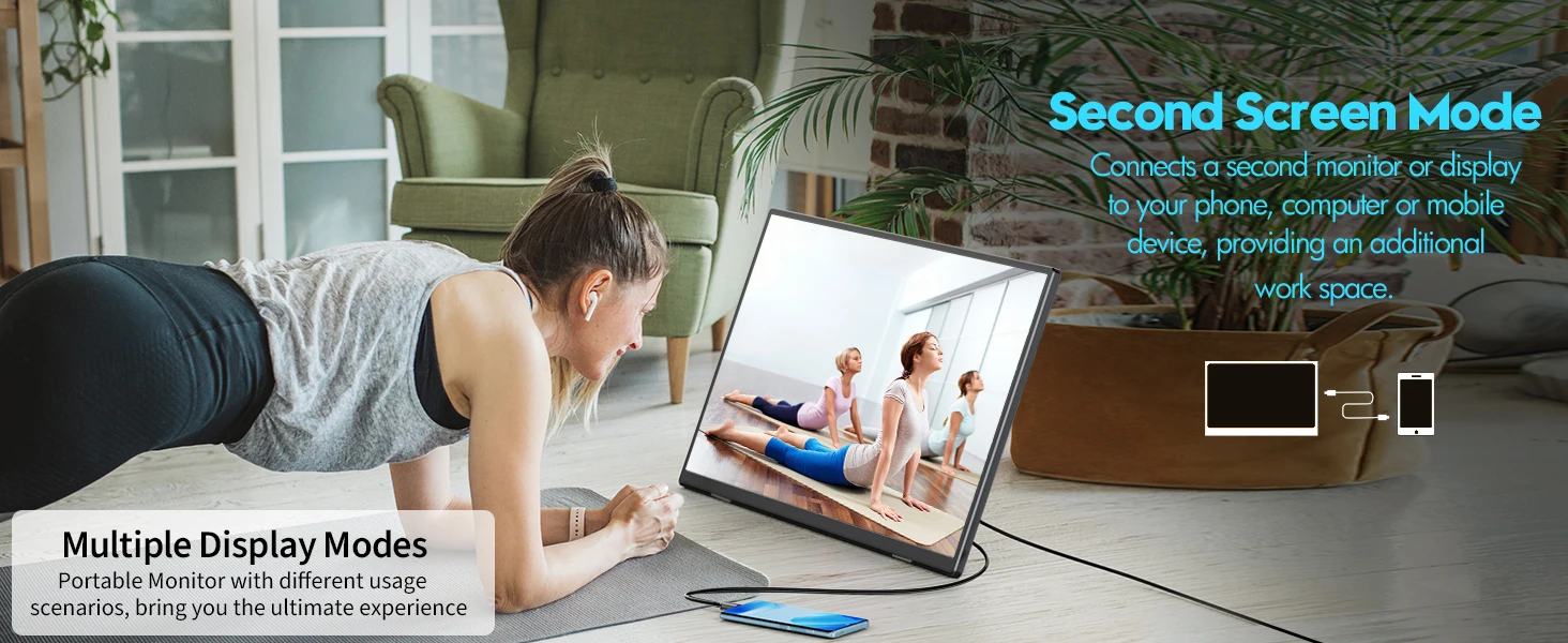 Bimawen 15.6inch Portable Monitor 1080P FHD IPS with Stand 180° Adjustable Travel Monitor for Laptop Mac PC Xbox PS4/5 Switch Bimawen 15.6inch Portable Monitor 1080P FHD IPS with Stand 180° Adjustable Travel Monitor for Laptop Mac PC Xbox PS4/5 Switch
