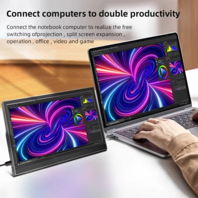 11.6″ Touch Portable Monitor 1366X768 lcd display Laptop second screen Gaming Extended Display For Switch/PS4/Xbox/Raspberry Pi - Image 5