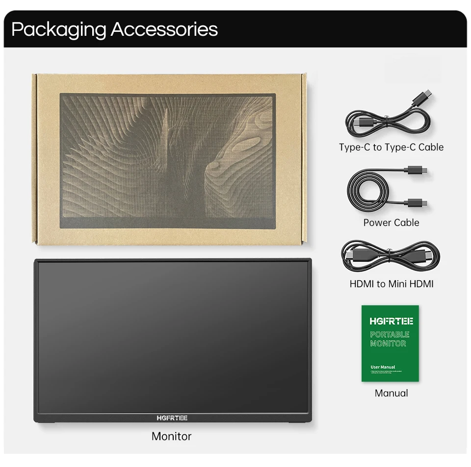 HGFRTEE 14.1inch Mobile Portable Monitor IPS Second Game Screen Extended Display for Laptop with Bracket For xbox/raspberry Pi HGFRTEE 14.1inch Mobile Portable Monitor IPS Second Game Screen Extended Display for Laptop with Bracket For xbox/raspberry Pi