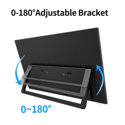 HGFRTEE 14.1inch Mobile Portable Monitor IPS Second Game Screen Extended Display for Laptop with Bracket For xbox/raspberry Pi - Image 5